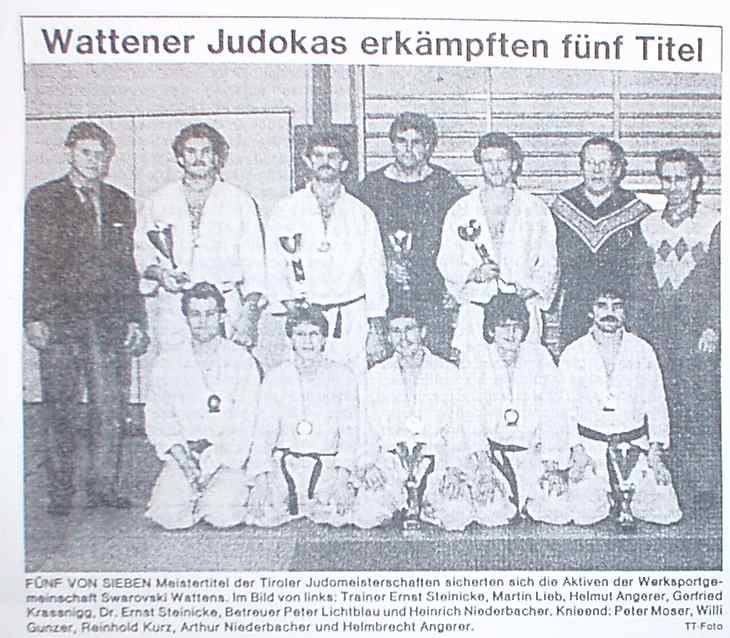 1987 holten wir 5 Tiroler Meistertitel